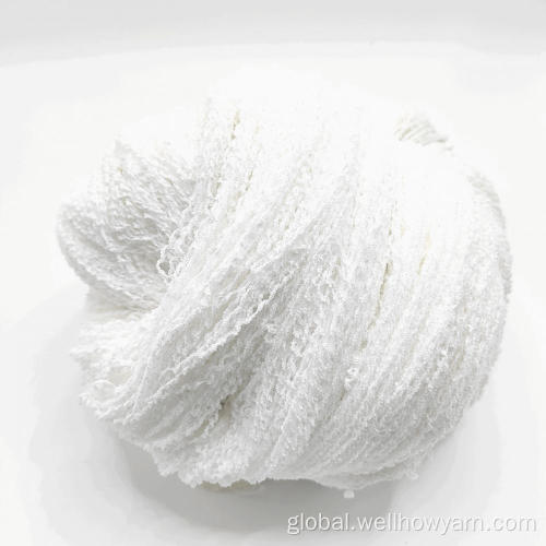 Centipede Like Yarn 100% POLYESTER CHENILLE LIKE YARN RAW WHITE Supplier